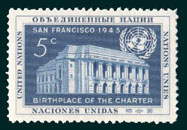 UN Scott #12 - Marks the 7th Anniversary of the Signing of the UN Charter