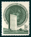 UN Scott #2 - 1.5c value: UN Headquarters Building